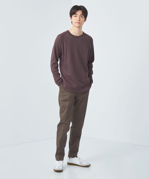green label relaxing（グリーンレーベルリラクシング）の「ストレッチ スマートレッグ パンツ（その他パンツ・メンズ・オリーブ/ダークグレー/ネイビー・S/M/L/XL）」の4枚目の写真