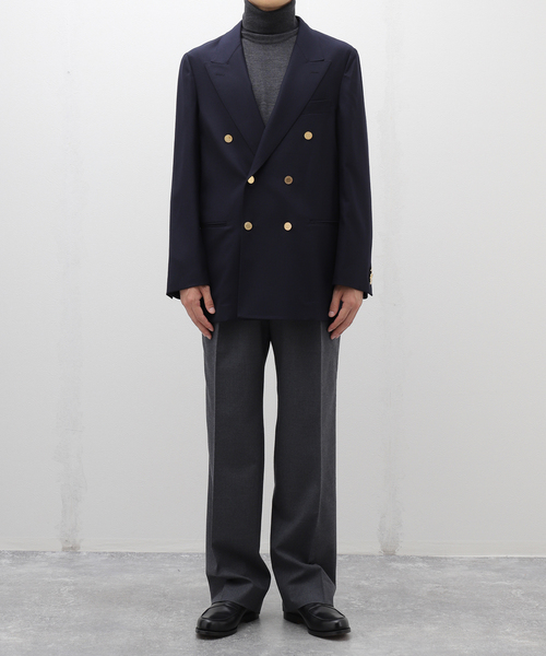 Couture d'adam（クチュールドアダム）の「COUTURE D’ADAM(クチュール ド アダム) Flannel Blazer Double N 24AW-003（テーラードジャケット・メンズ・ネイビー・42/40）」の3枚目の写真