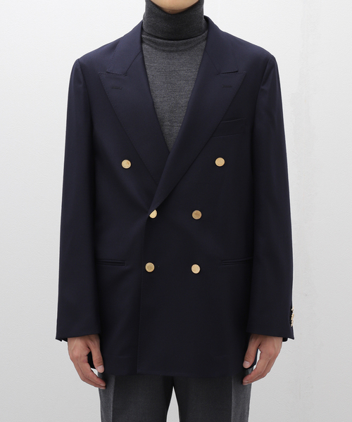 Couture d'adam（クチュールドアダム）の「COUTURE D’ADAM(クチュール ド アダム) Flannel Blazer Double N 24AW-003（テーラードジャケット・メンズ・ネイビー・42/40）」の4枚目の写真
