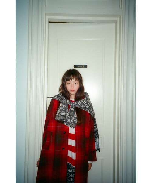 BEAMS BOY（ビームスボーイ）の「ハリスツイード バルマカーン コート（その他アウター・レディース・ブラウン系/ネイビー系・2/1）」の4枚目の写真