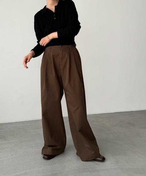 CANAL JEAN（キャナルジーン）の「El mar　後ろゴムグルカパンツ（その他パンツ・レディース・ネイビー/ブラウン/ブラック・ONE SIZE）」の6枚目の写真