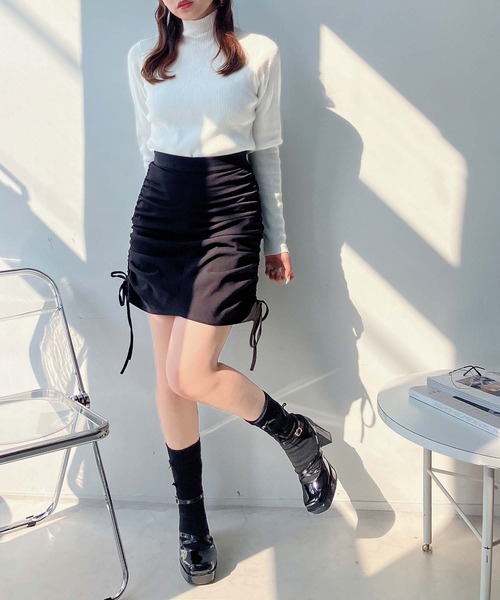 AS KNOW AS plus（アズノゥアズプラス）の「◇選んで袖ボタンリブハイネックニットプルオーバー（ニット/セーター・レディース・ブラック系その他/アイボリー系/ピンク系その他/ベージュ系/グレー系その他2/ブラック系2/アイボリー系2/ベージュ系その他2・FREE）」の21枚目の写真