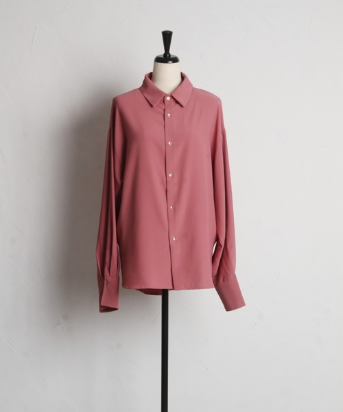tocco closet(トッコ クローゼット)の「【ZOZO限定】ベーシックルーズシャツ(シャツ/ブラウス・レディース・ブラック/オフホワイト/ブルー/ピンク/ネイビー・M)」の17枚目の写真