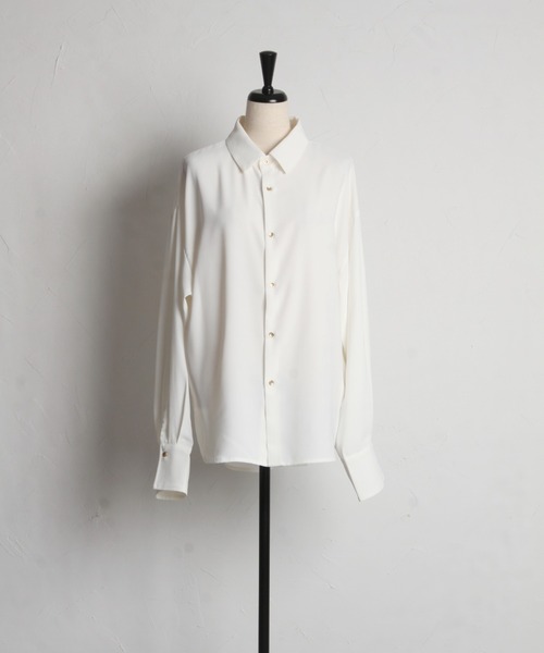 tocco closet(トッコ クローゼット)の「【ZOZO限定】ベーシックルーズシャツ(シャツ/ブラウス・レディース・ブラック/オフホワイト/ブルー/ピンク/ネイビー・M)」の15枚目の写真