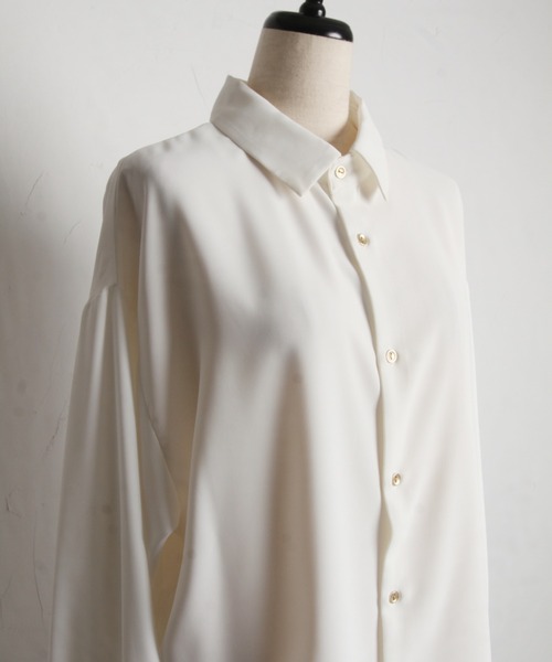 tocco closet(トッコ クローゼット)の「【ZOZO限定】ベーシックルーズシャツ(シャツ/ブラウス・レディース・ブラック/オフホワイト/ブルー/ピンク/ネイビー・M)」の9枚目の写真