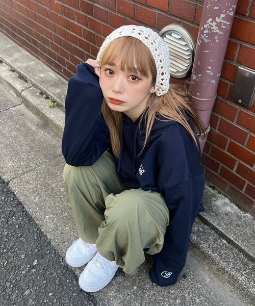 NUNIFE（ユニフィー）の「【NUNIFE】《さやべびコラボ》ナイロンパンツ（カーゴパンツ・レディース・ベージュ/チャコール/オリーブ・MEDIUM/LARGE）」の14枚目の写真