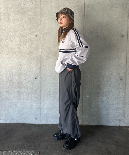 NUNIFE（ユニフィー）の「【NUNIFE】《さやべびコラボ》ナイロンパンツ（カーゴパンツ・レディース・ベージュ/チャコール/オリーブ・MEDIUM/LARGE）」の20枚目の写真