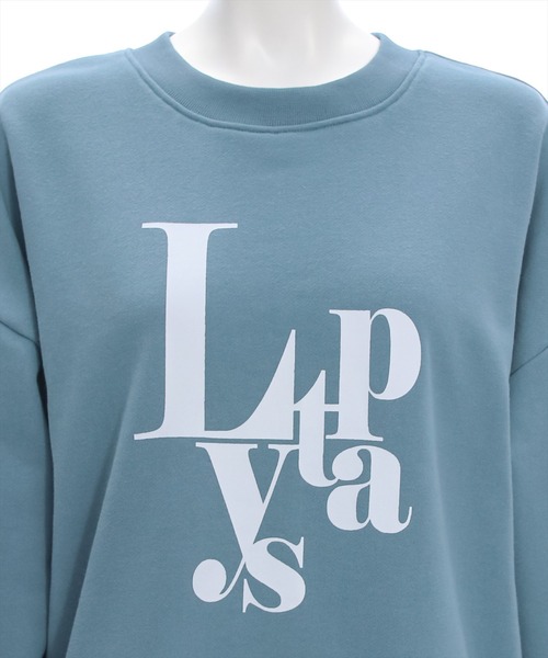 clear（クリア）の「アルファベットプリント普通丈スウェットトップス [着回し抜群 ゆったりシルエット]≪再入荷≫（スウェット・レディース・ブルーグレー/アイボリー/グレイッシュベージュ/グレー・F）」の13枚目の写真