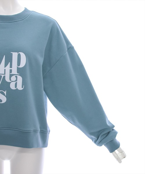 clear（クリア）の「アルファベットプリント普通丈スウェットトップス [着回し抜群 ゆったりシルエット]≪再入荷≫（スウェット・レディース・ブルーグレー/アイボリー/グレイッシュベージュ/グレー・F）」の14枚目の写真