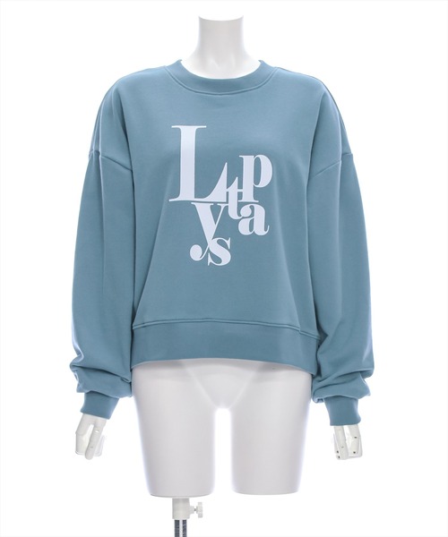 clear（クリア）の「アルファベットプリント普通丈スウェットトップス [着回し抜群 ゆったりシルエット]≪再入荷≫（スウェット・レディース・ブルーグレー/アイボリー/グレイッシュベージュ/グレー・F）」の17枚目の写真