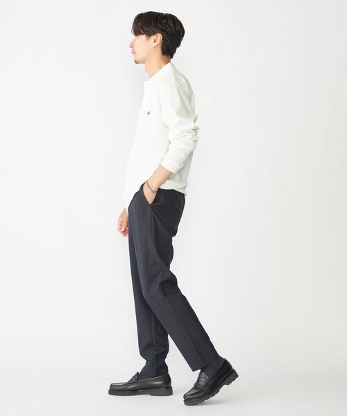 SHIPS（シップス）の「【WEB限定】SHIPS:〈抗菌・防臭〉ワンポイント ロゴ バーズアイ ロングスリーブ ポロシャツ（ポロシャツ・メンズ・ダークグレー/ネイビー/ホワイト/ライトグレー/ブラック・SMALL/MEDIUM/LARGE/X-LARGE）」の13枚目の写真