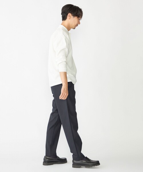 SHIPS（シップス）の「【WEB限定】SHIPS:〈抗菌・防臭〉ワンポイント ロゴ バーズアイ ロングスリーブ ポロシャツ（ポロシャツ・メンズ・ダークグレー/ネイビー/ホワイト/ライトグレー/ブラック・SMALL/MEDIUM/LARGE/X-LARGE）」の15枚目の写真