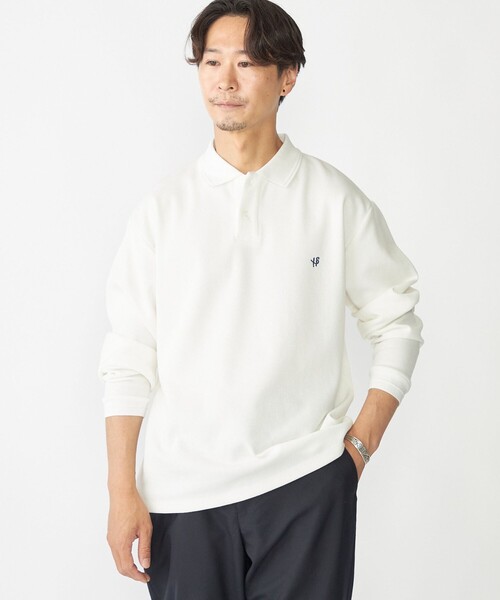 SHIPS（シップス）の「【WEB限定】SHIPS:〈抗菌・防臭〉ワンポイント ロゴ バーズアイ ロングスリーブ ポロシャツ（ポロシャツ・メンズ・ダークグレー/ネイビー/ホワイト/ライトグレー/ブラック・SMALL/MEDIUM/LARGE/X-LARGE）」の17枚目の写真