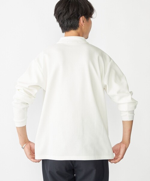 SHIPS（シップス）の「【WEB限定】SHIPS:〈抗菌・防臭〉ワンポイント ロゴ バーズアイ ロングスリーブ ポロシャツ（ポロシャツ・メンズ・ダークグレー/ネイビー/ホワイト/ライトグレー/ブラック・SMALL/MEDIUM/LARGE/X-LARGE）」の19枚目の写真