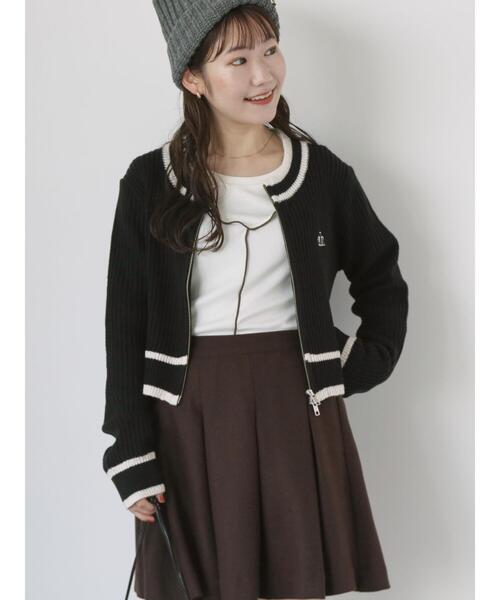 ehka sopo(エヘカソポ)の「配色メローカットソー(Tシャツ/カットソー・レディース・ブラック/キナリ/ブルー・F)」の11枚目の写真