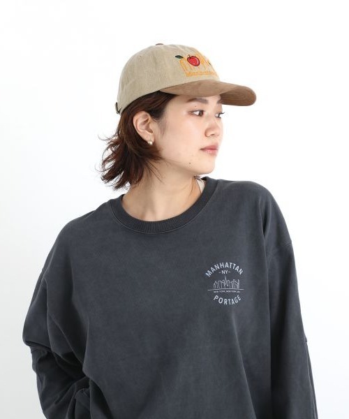 Manhattan Portage（マンハッタンポーテージ）の「Manhattan Portage/マンハッタンポーテージ キャップ SUEDE VISOR 6P CAP MP278（キャップ・メンズ・ブラック/ブラウン・FREE）」の12枚目の写真