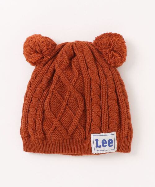Lee(リー)の「Lee/リー くまミミニットキャップ(ニットキャップ/ビーニー・キッズ・ブラック/オレンジ/ベージュ・X-SMALL)」の9枚目の写真
