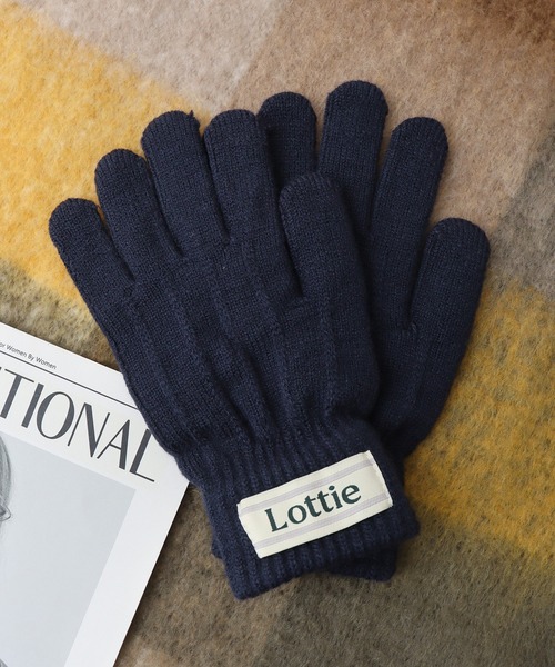FUNALIVE（ファンアライブ）の「スマホタッチ裏起毛手袋（手袋・レディース・ホワイト/ネイビー/アイボリー/カーキ/グレイッシュベージュ/ブラック/グレー/チャコールグレー・FREE）」の8枚目の写真