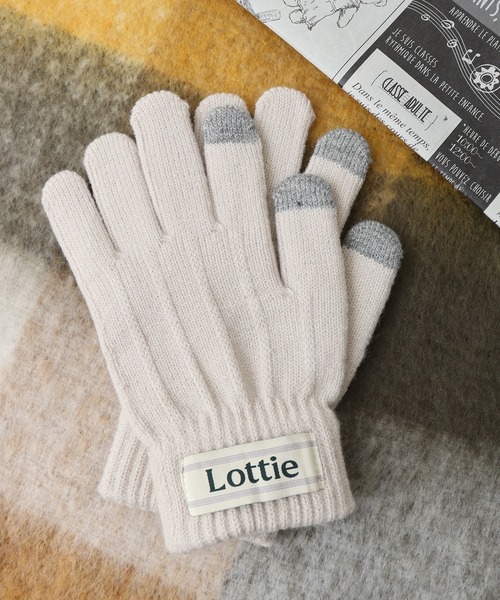 FUNALIVE（ファンアライブ）の「スマホタッチ裏起毛手袋（手袋・レディース・ホワイト/ネイビー/アイボリー/カーキ/グレイッシュベージュ/ブラック/グレー/チャコールグレー・FREE）」の5枚目の写真