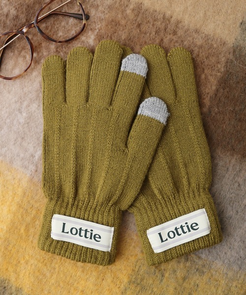 FUNALIVE（ファンアライブ）の「スマホタッチ裏起毛手袋（手袋・レディース・ホワイト/ネイビー/アイボリー/カーキ/グレイッシュベージュ/ブラック/グレー/チャコールグレー・FREE）」の7枚目の写真