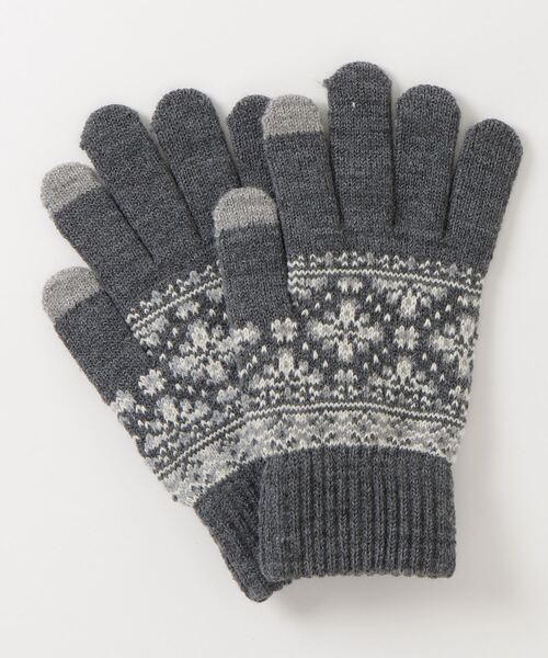 FUNALIVE（ファンアライブ）の「スマホタッチ裏起毛手袋（手袋・レディース・ホワイト/ネイビー/アイボリー/カーキ/グレイッシュベージュ/ブラック/グレー/チャコールグレー・FREE）」の12枚目の写真