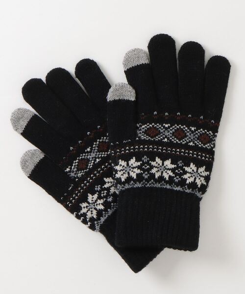 FUNALIVE（ファンアライブ）の「スマホタッチ裏起毛手袋（手袋・レディース・ホワイト/ネイビー/アイボリー/カーキ/グレイッシュベージュ/ブラック/グレー/チャコールグレー・FREE）」の11枚目の写真