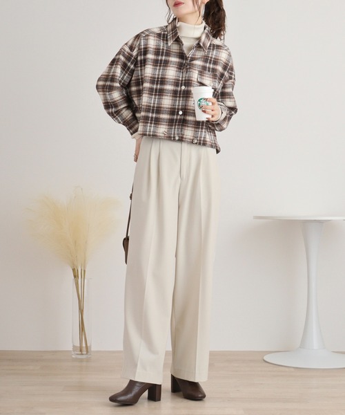 ゴールドボタンニュアンスシャツ NOBLE | Recommend item! ゴールドボタンニュアンスシャツ no