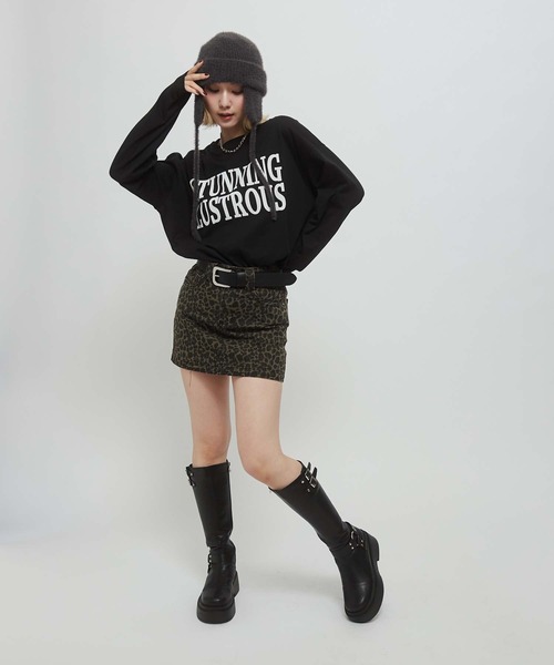 ENVYM（アンビー）の「レオパードミニスカート（スカート・レディース・マルチ/ブラック・SMALL/MEDIUM）」の4枚目の写真