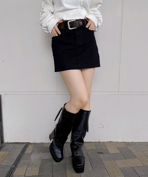 ENVYM（アンビー）の「レオパードミニスカート（スカート・レディース・マルチ/ブラック・SMALL/MEDIUM）」の19枚目の写真