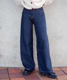 hw wide flare denim /ハイウエストワイドフレアデニムパンツ