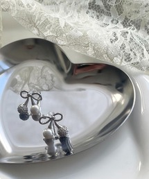 nomnom（ノムノム）の「【nomnom】パールチェリーミニピアス（ピアス（両耳用））」