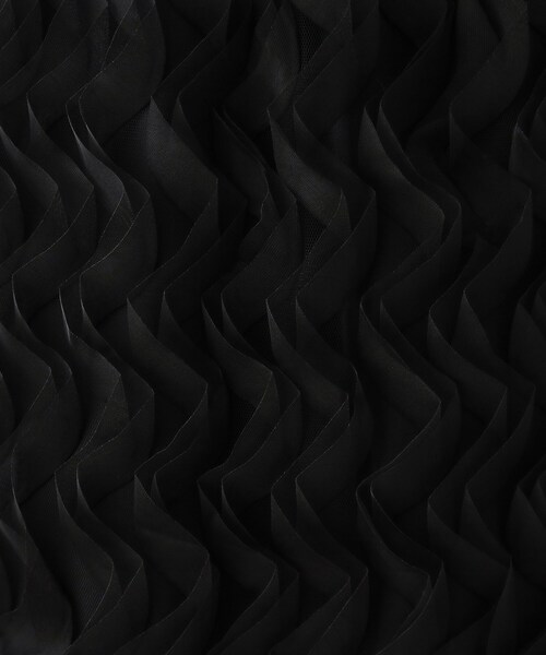 OPAQUE.CLIP（オペークドットクリップ）の「◆チュールフリルナロースカート【洗える】（スカート・レディース・ブルー/ブラック・42/40/38）」の7枚目の写真