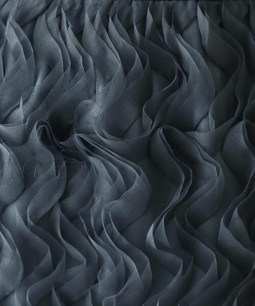 OPAQUE.CLIP（オペークドットクリップ）の「◆チュールフリルナロースカート【洗える】（スカート・レディース・ブルー/ブラック・42/40/38）」の10枚目の写真