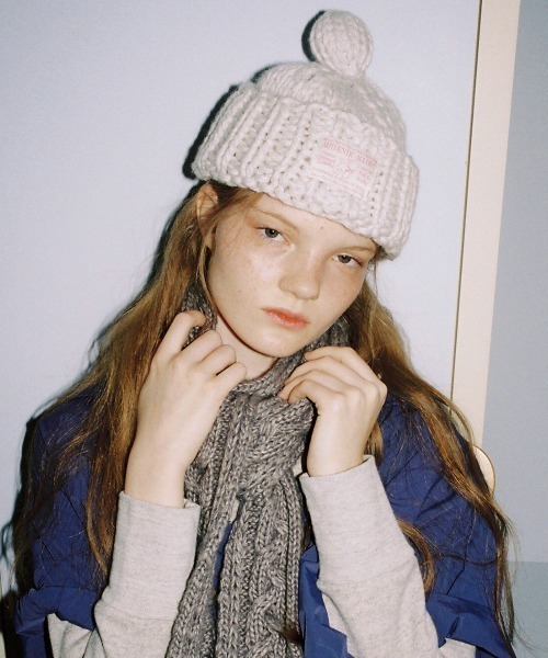 HANDKNIT BUBBLE BEANIE（ニットキャップ/ビーニー）｜ROCKFISH