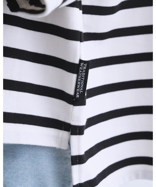 Traditional Weatherwear（トラディショナルウェザーウェア）の「LYNE SHORT SLEEVE（Tシャツ/カットソー・レディース・ホワイト×ブルー/ホワイト×ブラック/ホワイト系その他2/ホワイト系その他3/ホワイト×ネイビー・S）」の10枚目の写真