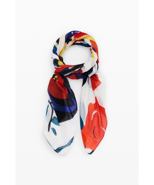 Desigual（デシグアル）の「アーティフラワースカーフ（ストール/ショール・レディース・マルチ・FREE）」の4枚目の写真