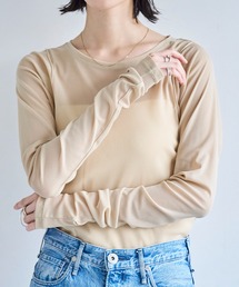 メッシュシアートップス