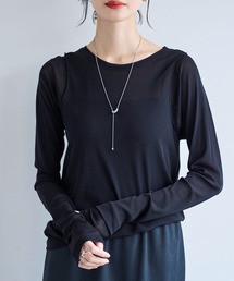 メッシュシアートップス