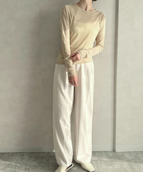 トップス maaaa メッシュシアートップス（Tシャツ/カットソー）｜meilmada