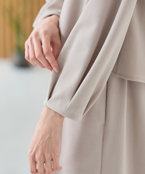 Honeys（ハニーズ）の「【イージーケア】ドッキングワンピース（ワンピース・レディース・ネイビー/ブラック/グレー・LL/M/L/S）」の10枚目の写真