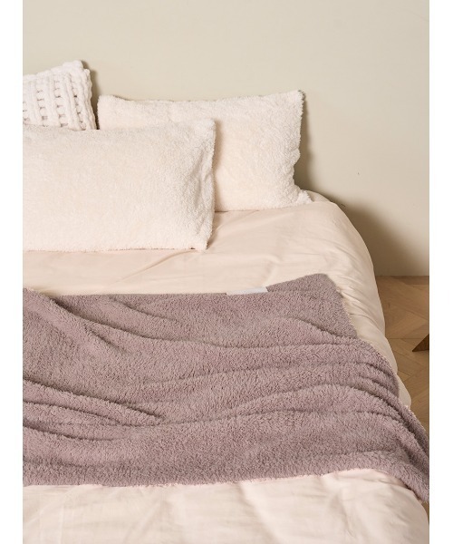 gelato pique Sleep（ジェラートピケスリープ）の「【Sleep】ジェラートハーフケット（ブランケット・レディース・オフホワイト/ピンク/ネイビー/ラベンダー/ミント/ブラウン・FREE/F）」の2枚目の写真