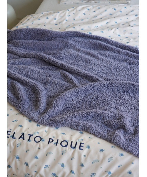 gelato pique Sleep（ジェラートピケスリープ）の「【Sleep】ジェラートハーフケット（ブランケット・レディース・オフホワイト/ピンク/ネイビー/ラベンダー/ミント/ブラウン・FREE/F）」の11枚目の写真