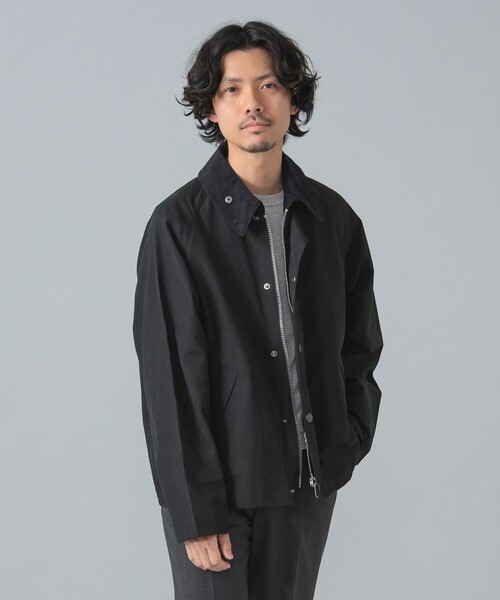 超美品！！！Barbour x BEAMS F TRANSPORT ブラック Barbour × BEAMS F / 別注 TRANSPORT JACKET ミックス
