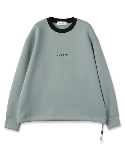 CULLNI(クルニ)の「CULLNI Logo Embroidery Drawstring Pullover(スウェット・メンズ・ブラック/ミント/ラベンダー/ホワイト/グレイッシュベージュ・0/1/2)」の21枚目の写真