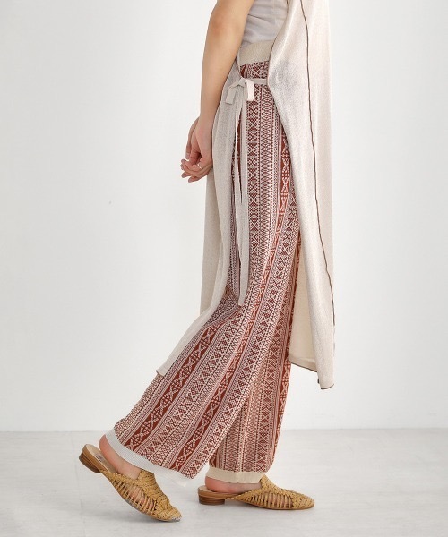 オリエンタルジャガード イージーパンツ（その他パンツ）｜Bou Jeloud（ブージュルード） 7,900円