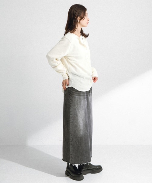 URBAN RESEARCH Sonny Label（アーバンリサーチサニーレーベル）の「『WEB限定』ワッフルヘンリーネックプルオーバー（Tシャツ/カットソー・レディース・ネイビー/オフホワイト/グレー・FREE）」の21枚目の写真