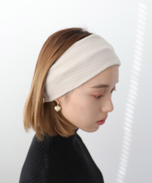 Three Four Time(スリーフォータイム)の「リブターバン(ヘアバンド・レディース・ホワイト/ライトグレー/ブラック/ブラウン/ダークグレー/モカ/ライトベージュ・FREE)」の16枚目の写真