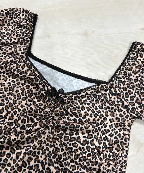 最終価格！GANNI ヒョウ柄 パフスリーブ トップス 楽天市場】GANNI ガニー ブラウス 3D Jacquard Peplum Blouse