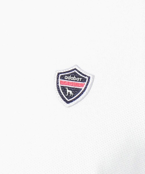 adabat（アダバット）の「【新レーベル ADABAT NAVY】UVカット/吸水速乾 アームラインモックネックプルオーバー（Tシャツ/カットソー・メンズ・ブラック/ホワイト・50/48/46）」の11枚目の写真