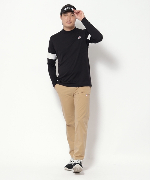 adabat（アダバット）の「【新レーベル ADABAT NAVY】UVカット/吸水速乾 アームラインモックネックプルオーバー（Tシャツ/カットソー・メンズ・ブラック/ホワイト・50/48/46）」の17枚目の写真